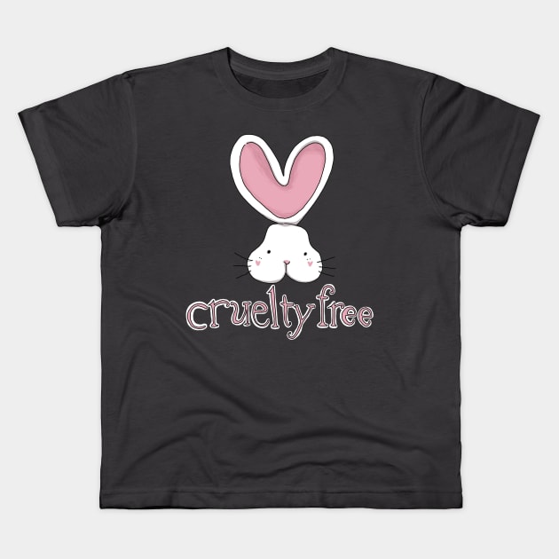 cruelty free bunny Kids T-Shirt by violinoviola